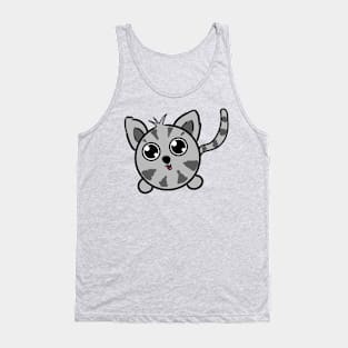 Round kitty Tank Top